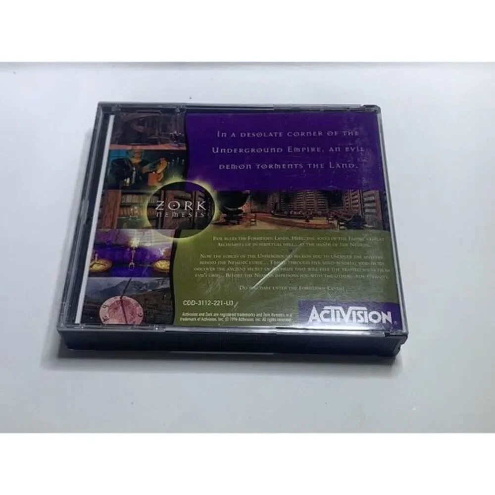Zork Nemesis The Forbidden‎ Lands Vintage Big Box PC Game RARE